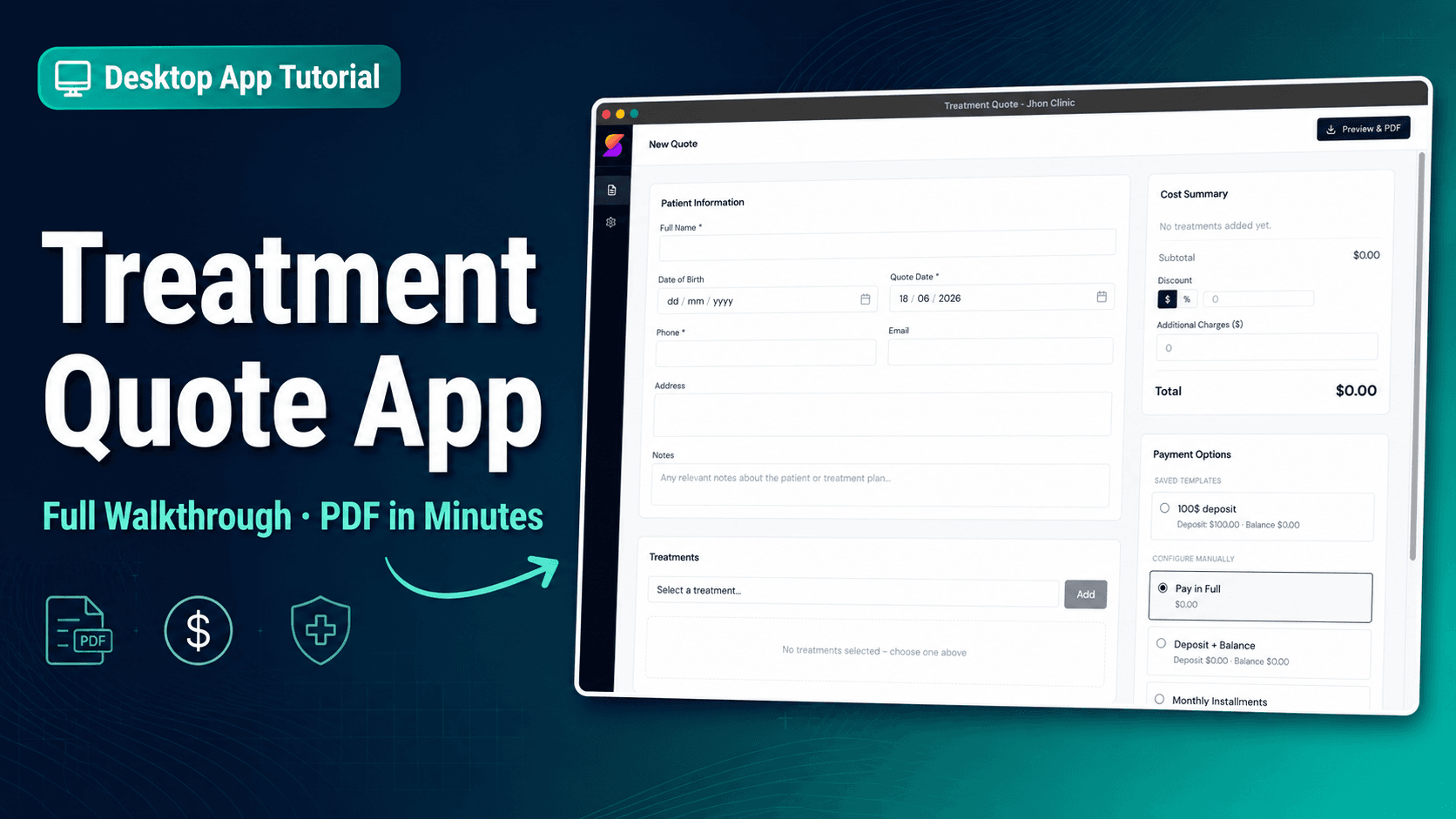 Treatment Quote App